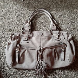 B MAKOWSKY  Taupe leather bag